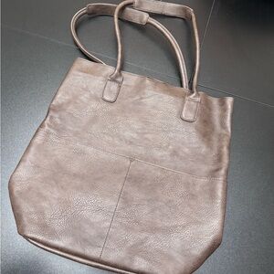 Brown Leather Tote Bag